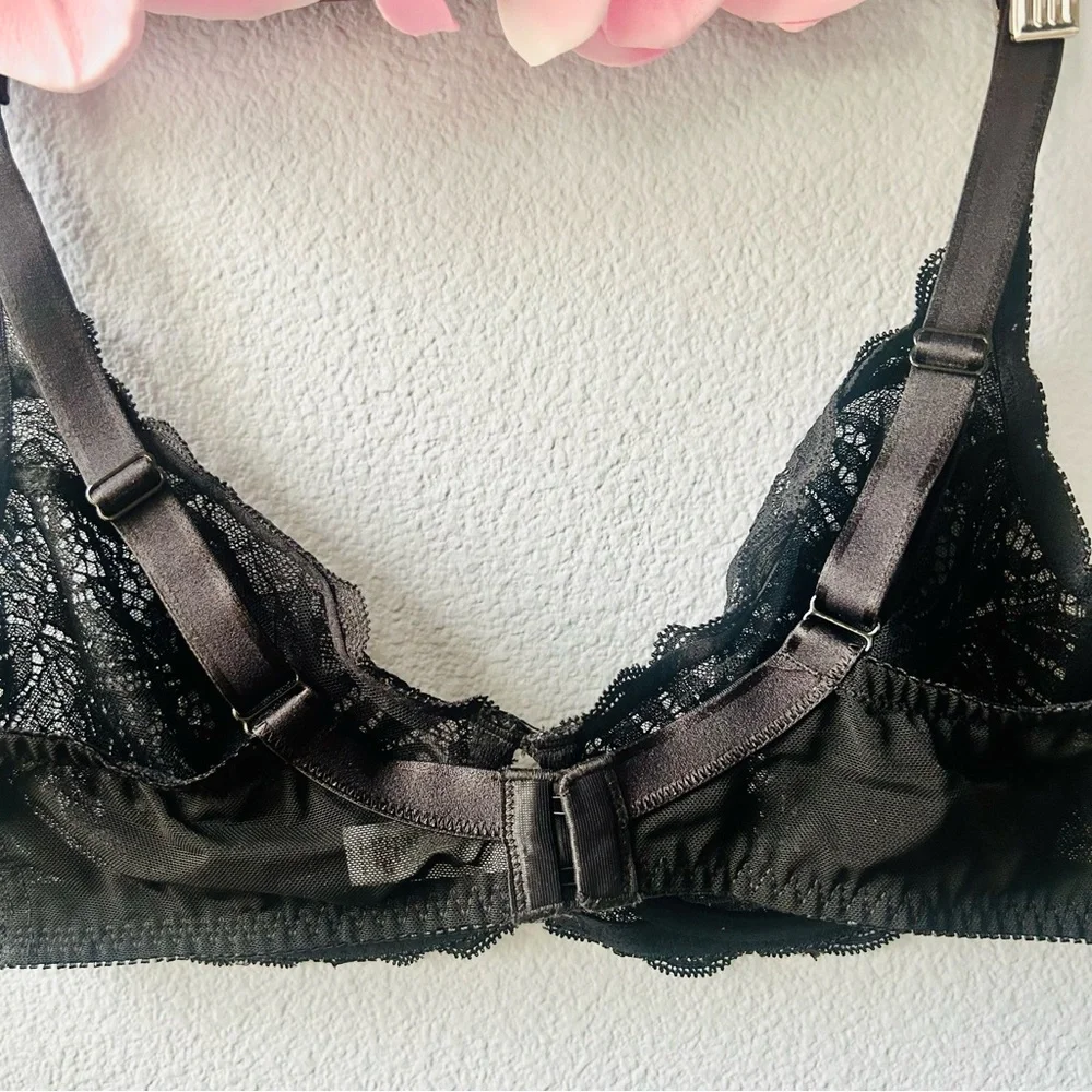 Felina Peridot Unlined Lace Bra, size 36D - Picture 6 of 12